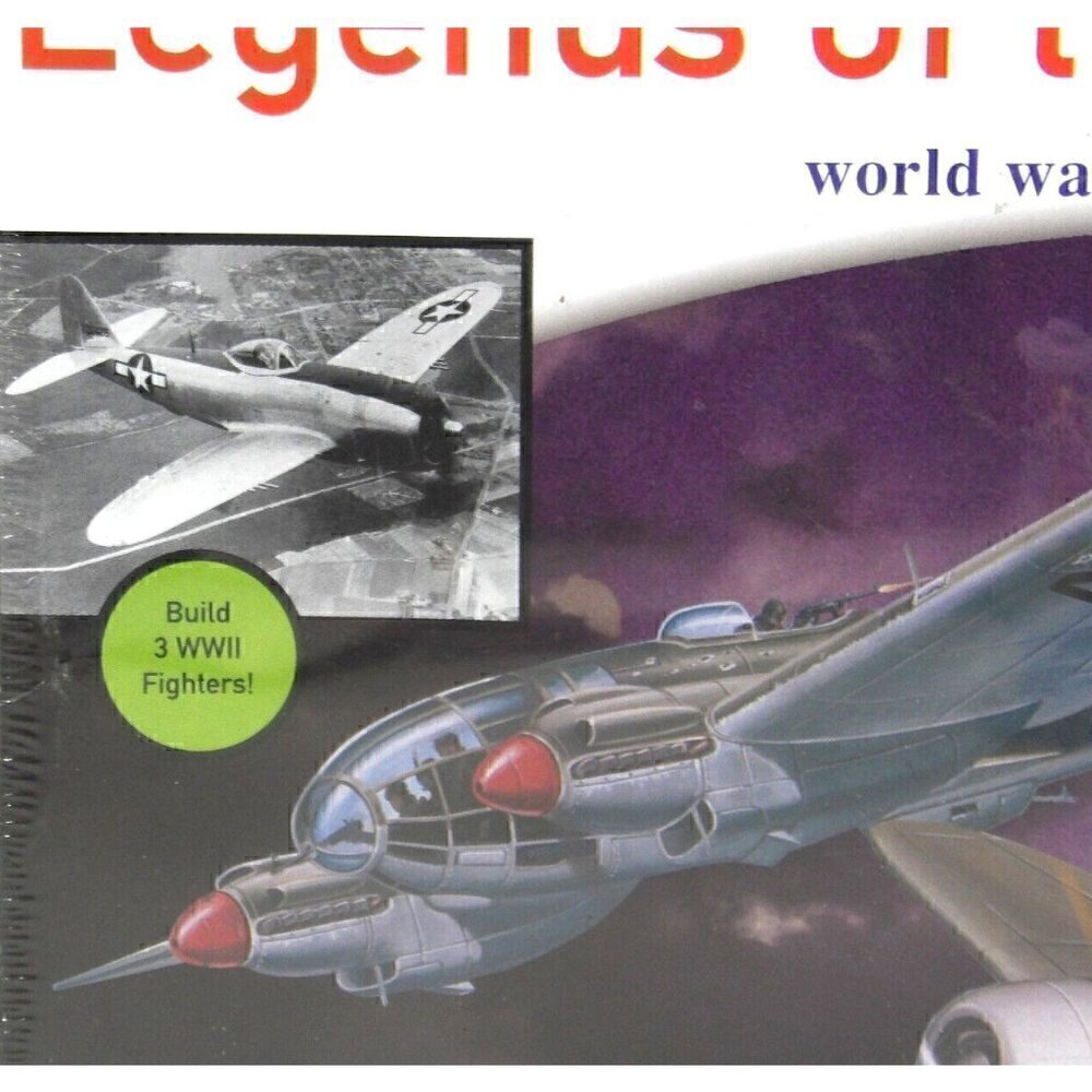 WWII three fighter planes plastic model kit skill level 2 LINDBERG 1999, NEW - Picture 2 of 4